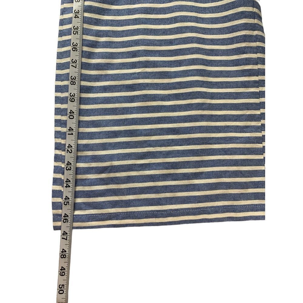 Women's Blue & White Stripe Pants Jumpsuit - Picture 6 of 8